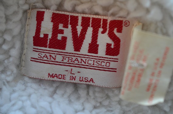 Vintage Levi's Sherpa Lined Denim Jacket - image 8