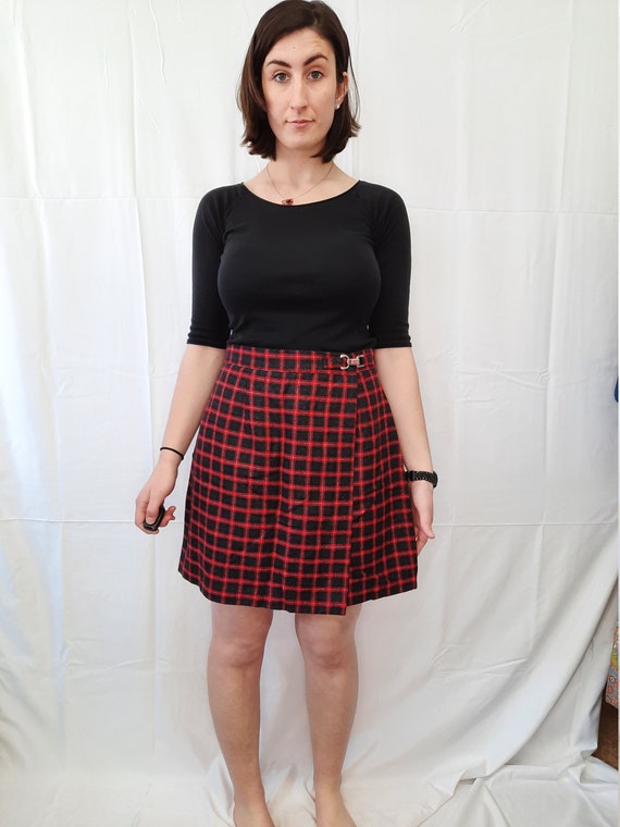 Red Checkered "Maggie Lawrence" Skort