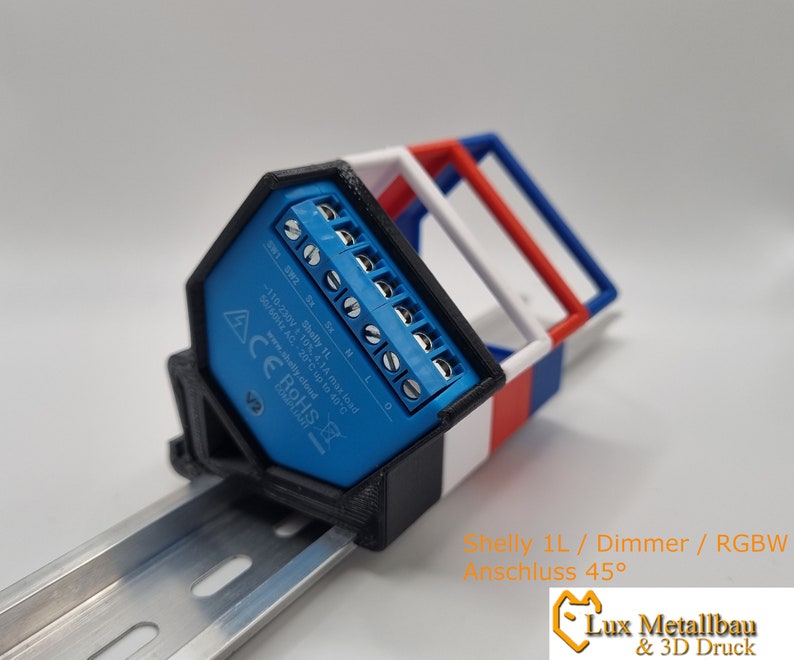 Shelly 1L Dimmer RGBW2 DIN Rail Mount DIN Rail Mount Etsy