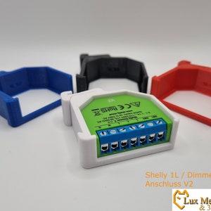 Shelly 1L 調光器 RGBW2 DIN レールマウント DIN レールホルダー