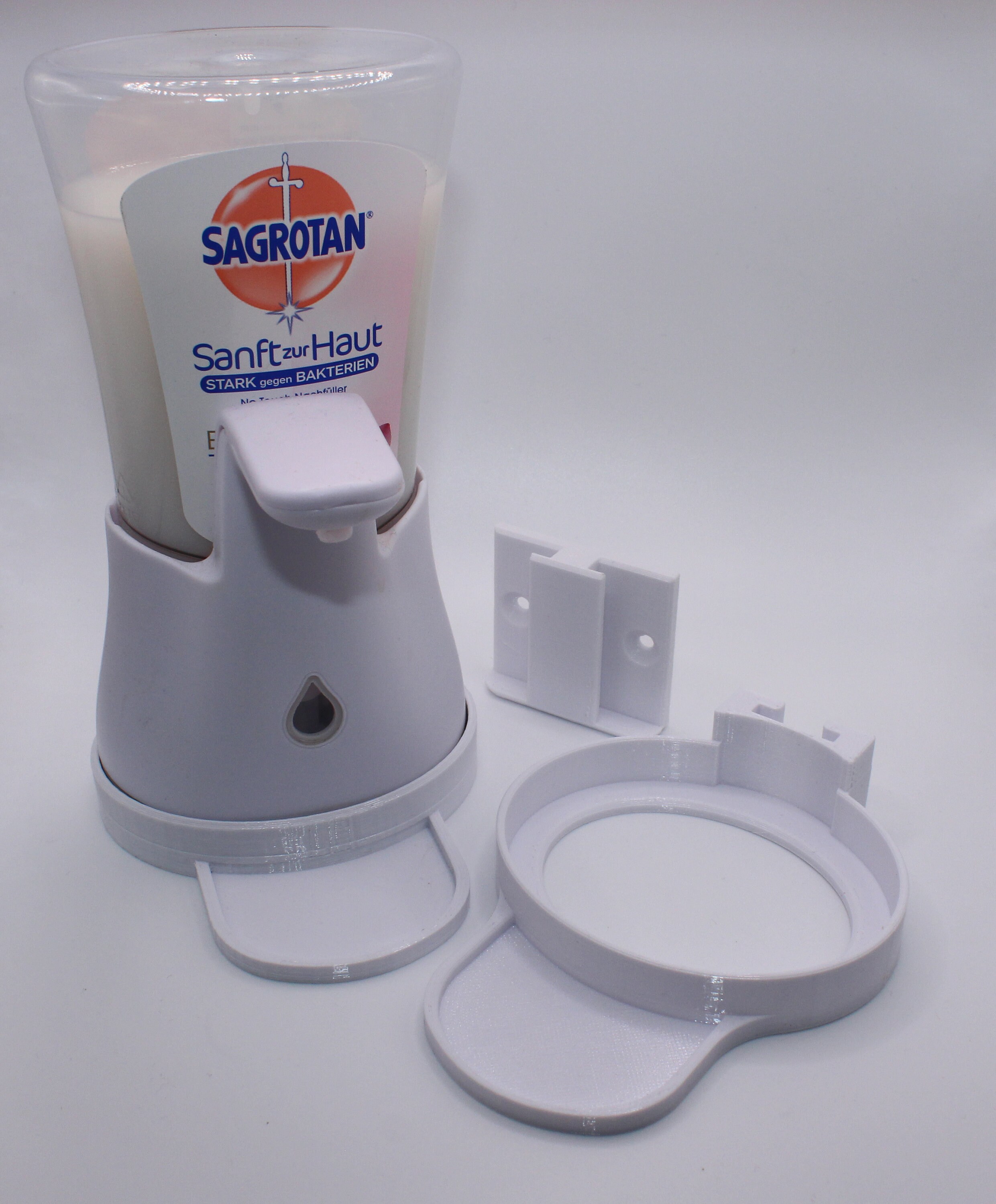 Set Di 3 Dispenser Di Sapone, Montaggio A Parete, 400 Ml, Senza - Foto 8