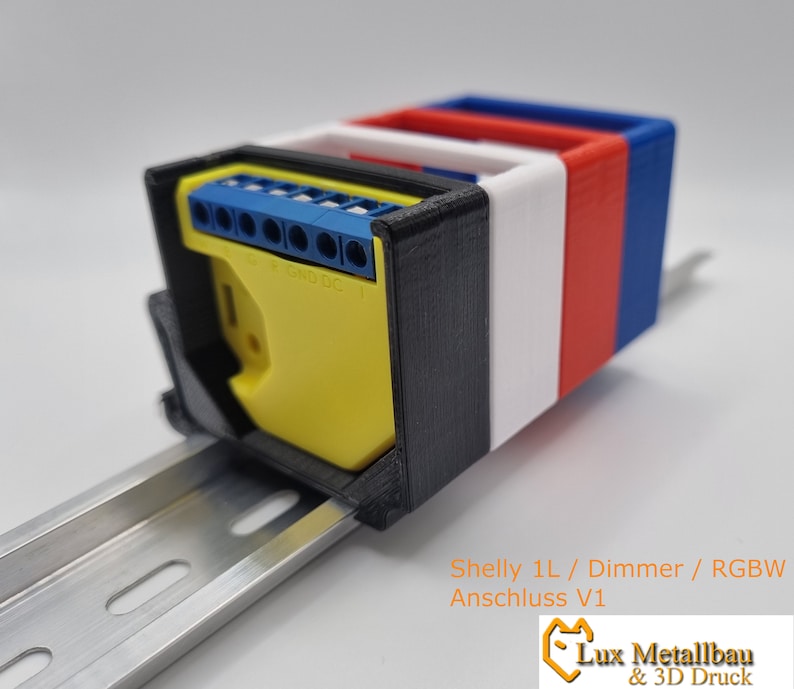 Shelly 1L Dimmer RGBW2 DIN Rail Mount DIN Rail Mount Etsy