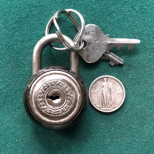 Vintage German Burg-Wachter Padlock + 1 Original Key – Mid-Century