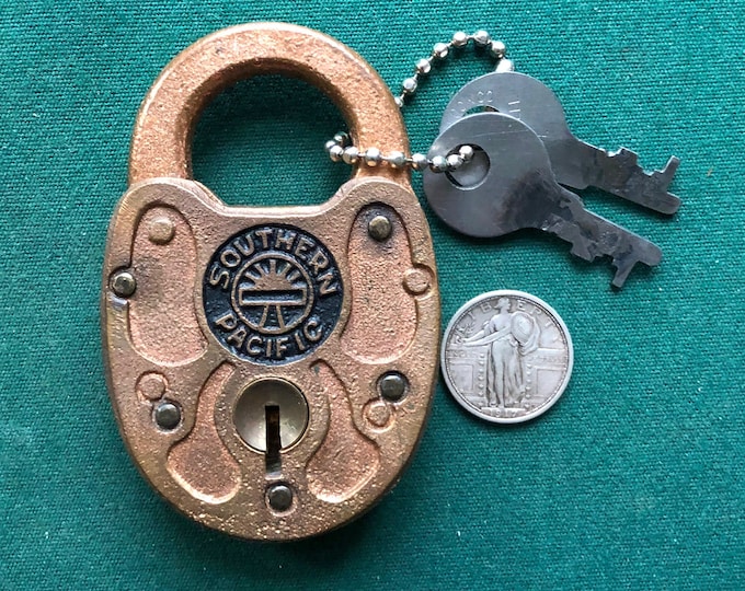 Sp 9 Key Southern Pacific Railroad ( SP ) Railway Cast Brass