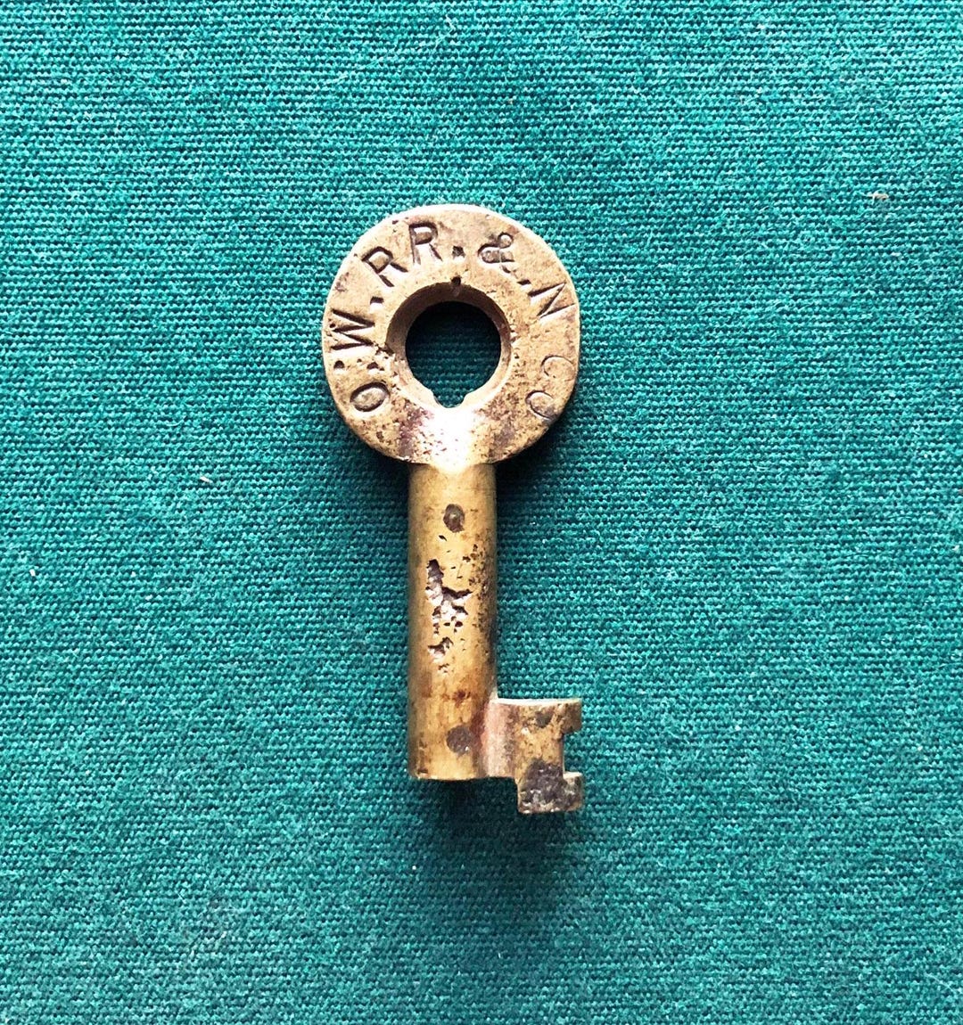 Oregon Washington Railroad & Navigation Co Brass Barrel Switch Key ...