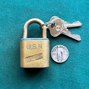 Vintage Military Padlock - Etsy