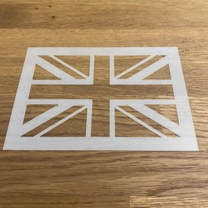 Union Jack, UK Flag, Mylar Stencil, Airbrushing, Wall art, Laser Cut