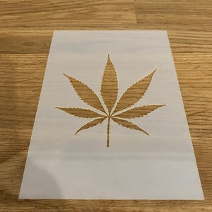 Marihuana, Cannabis, Hierba, Mylar, Plantilla, Arte de Pared, Aerógrafo, Corte Láser