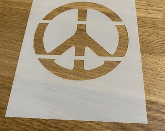 Peace, Mylar Stencil, World Peace, Wall Art, Airbrush, Laser Cut, Christmas, Birthday, Gift