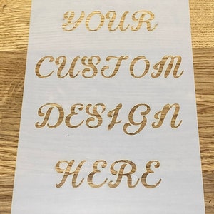 Mylar Stencil, Custom Design, Airbrushing, Laser Cut, Personalised, Wall Art, Painting, Craft