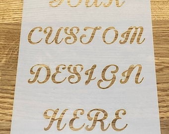 Plantilla Mylar, diseño personalizado, aerografía, corte láser, personalizado, arte de pared, pintura, artesanía