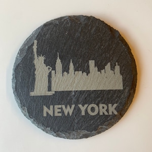 Slate Coaster, New York, New York City, New York Skyline, Cityscape, Gift, Christmas, Birthday