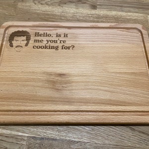 Lasergraviertes Schneidebrett mit dem Spruch “Hello, is it me your kitchening for?&quot; Personalisierte Schneidebrett, Geschenk, Weihnachten, Geburtstag