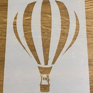 Hot Air Balloon, Mylar Stencil, Airbrushing, Wall Art, Laser Cut, Painting, Craft