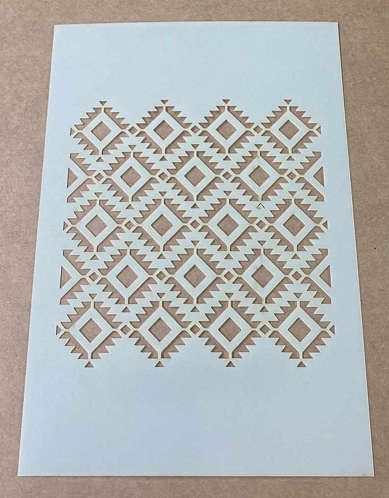 Mylar Stencil Aztec Laser Cut Wall Art Airbrushing Etsy