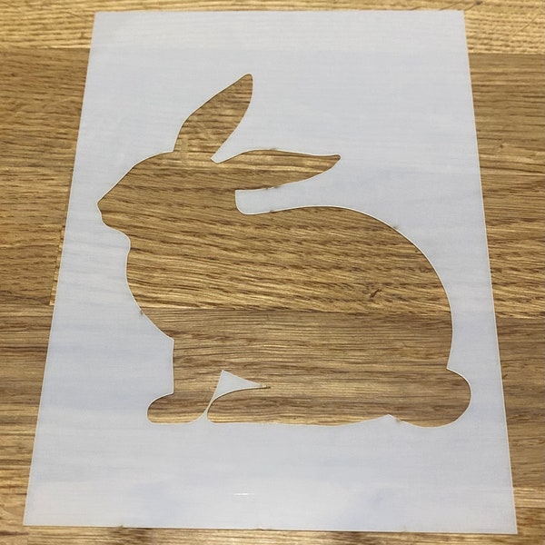 Rabbit, Mylar Stencil, Airbrushing, Wall Art, Laser Cut, Craft, Painting