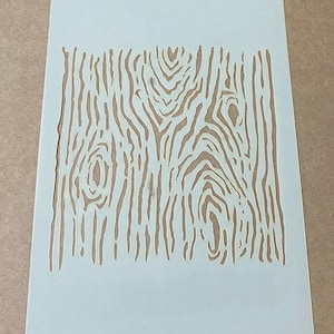 Stencil Mylar, effetto venatura del legno, taglio laser, arte della parete, aerografia, pittura, artigianato