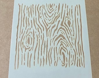 Mylar Stencil, Wood Grain Effect, Laser Cut, Wall Art, Airbrushing, Painting, Craft