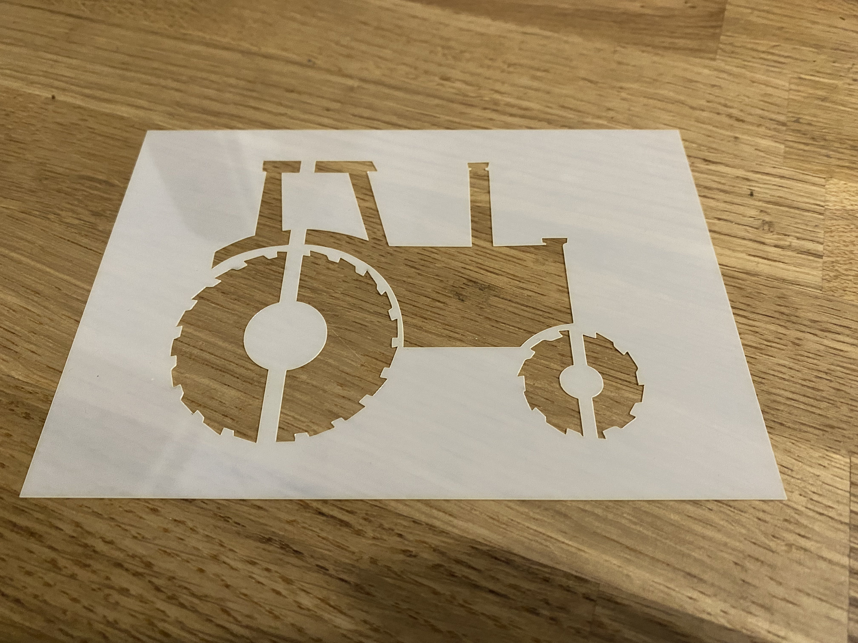 Tractor Mylar Stencil Airbrushing Laser Cut Wall Art - Etsy UK