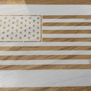Usa Flag, Mylar Stencil, Airbrushing, Stars and Stripes, Wall Art, Laser Cut, Craft, Paint