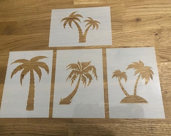 Palm Tree, Mylar, Stencil, Wall Art, Air Brushing, Tropical, Laser Cut, Palm Trees
