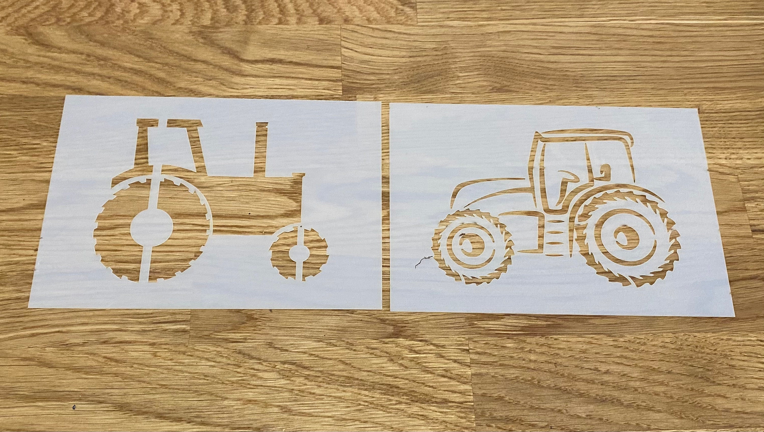 Tractor Mylar Stencil Airbrushing Laser Cut Wall Art Etsy