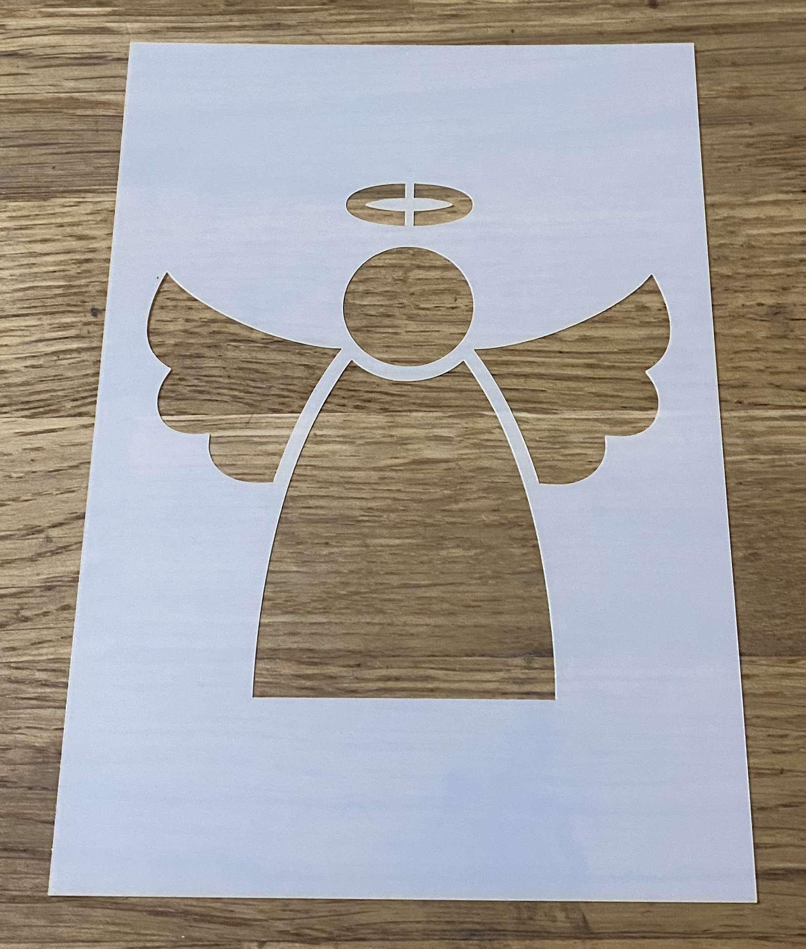 Santa Mylar Stencil: Christmas Window Decor, A3/A4/A5 (190 Micron