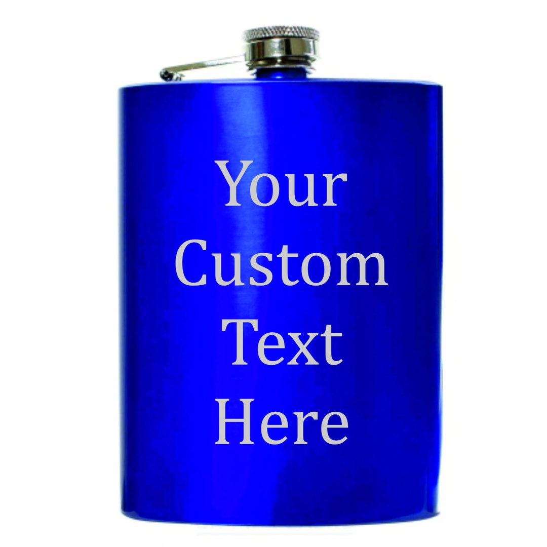 8 Oz Mirror Finish Hip Flask - Stainless Steel