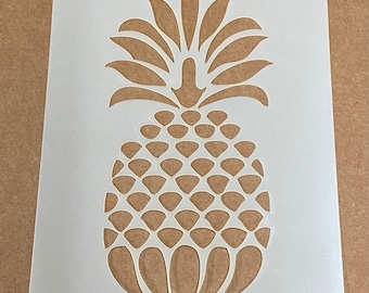 Mylar Stencil, Pineapple, Laser Cut, Wall Art, Painting, Craft