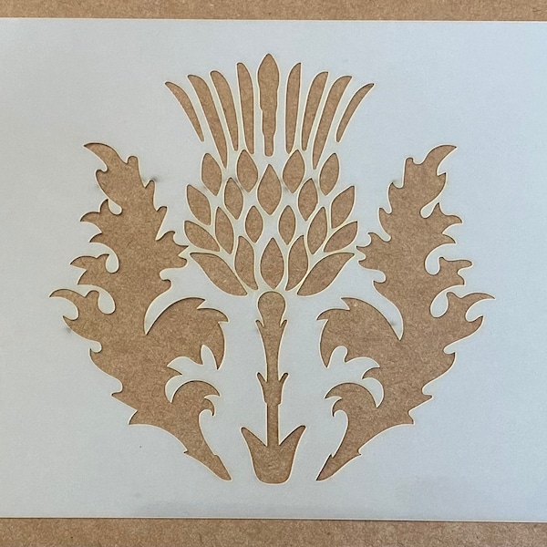 Thistle Border Stencil - Reusable Laser Cut Template - View #7