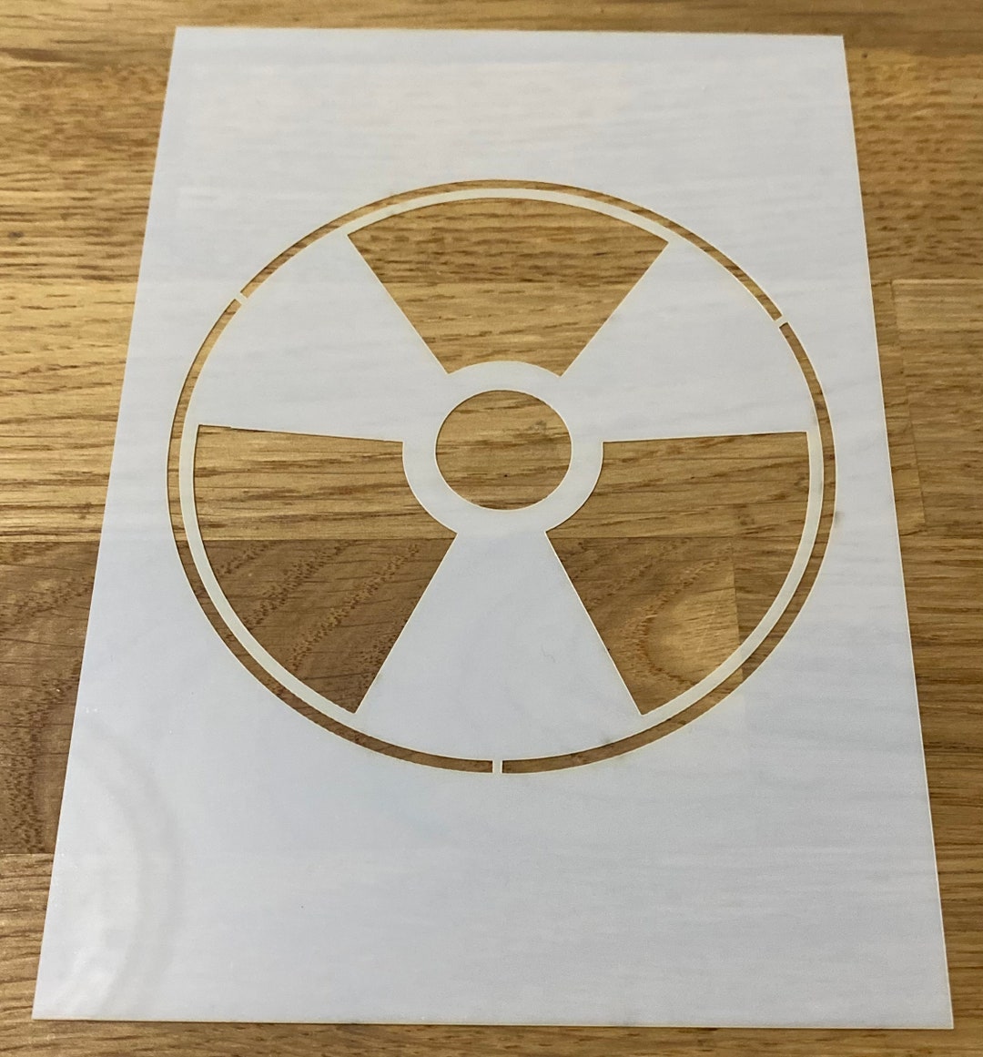 Mylar Stencil, Radioactive, Laser Cut, Wall Art, Painting, Airbrushing