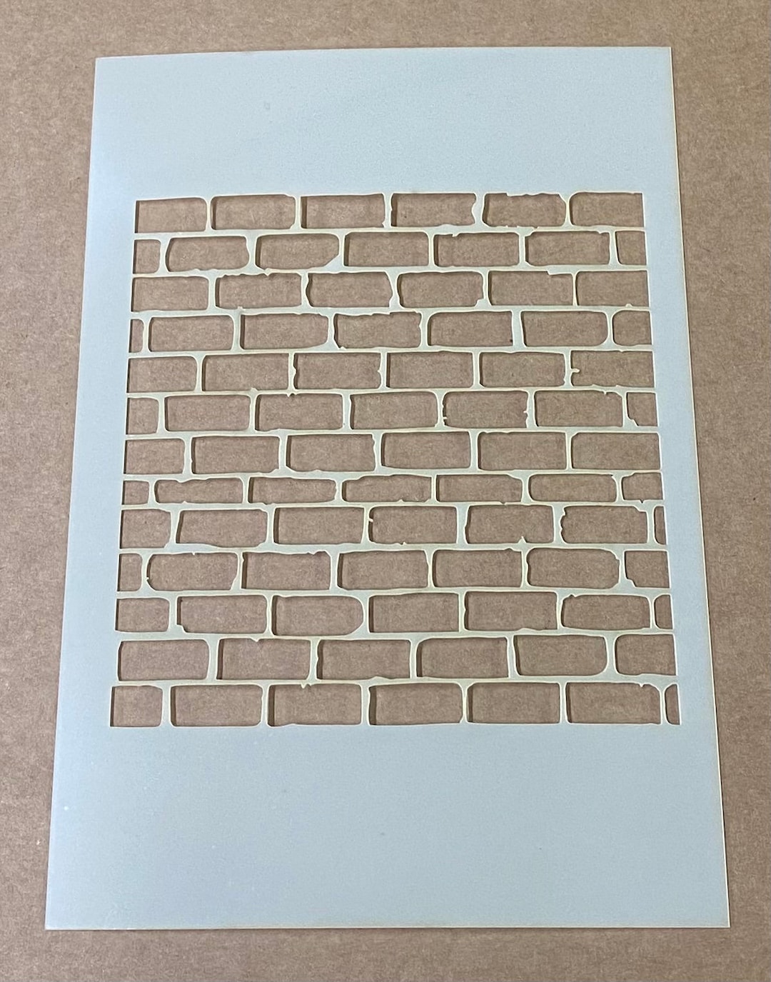 Mylar Stencil, Brick, Brick Wall, Laser Cut, Airbrushing, Wall Art, Painting, Craft Etsy