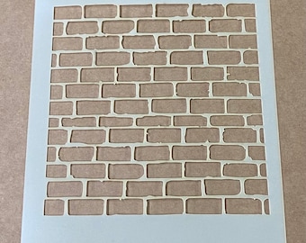 Mylar Stencil, Brick, Brick Wall, Laser Cut, Airbrushing, Wall Art, Painting, Craft