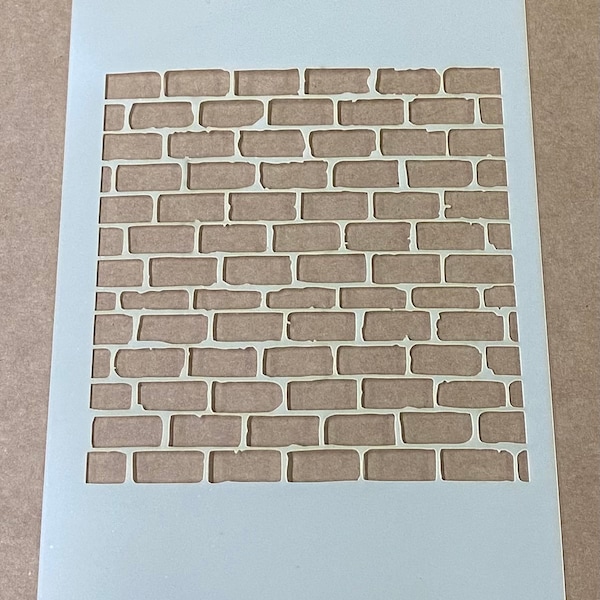 Mylar Stencil, Brick, Brick Wall, Laser Cut, Airbrushing, Wall Art, Painting, Craft