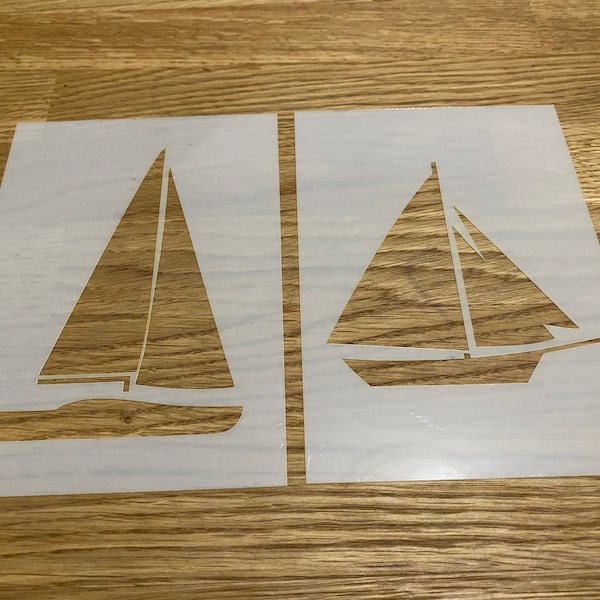 Sailing Boat, Yacht, Mylar Stencil, Airbrushing, Wall Art, Laser Cut, Christmas, Birthday, Gift