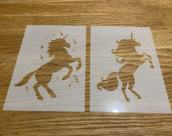 Unicorn Mylar Stencil, Wall Art, Airbrush, Laser Cut, Christmas, Birthday, Gift