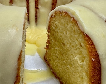 Zesty Lemon Pound Cake 9 Inch Old fashioned Indulgent Moist & Fresh Handcrafted  Coffee Cake Food Gift for Ladies Tea Party House Warming