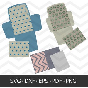 Pode incluir: Um conjunto de modelos de envelopes DIY imprimíveis com diferentes padrões. Os padrões incluem bolinhas, um design floral, um padrão chevron e uma cor cinza sólida.