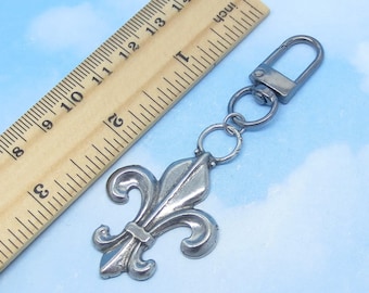 Fleur de Lis Bag Charm Purse Clip On Saints