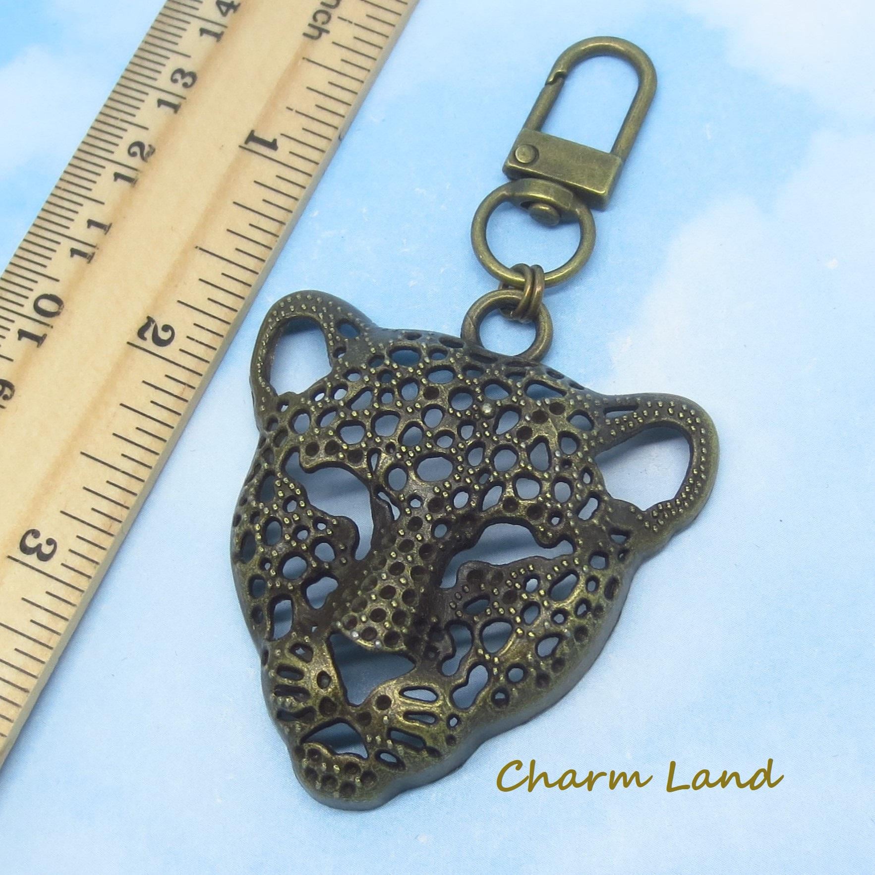 Jaguar Gold Key Ring - Etsy