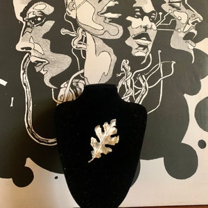 1960s Leaf Brooch
