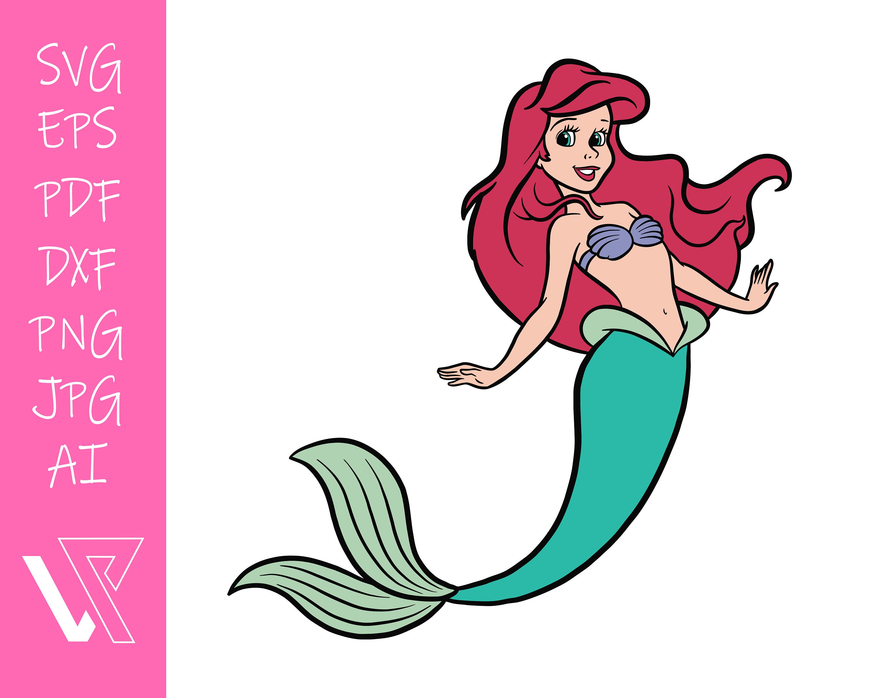 The Little Mermaid Svg Ariel Vector Cut File Cricut C - vrogue.co