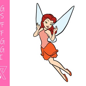 Wróżka z Rosetty, Dzwoneczek Warstwowy SVG Cricut Wytnij plik Sylwetka Wektor Grafika Natychmiastowe pobieranie Klipart Naklejka Wydrukuj Cyfrowy plik