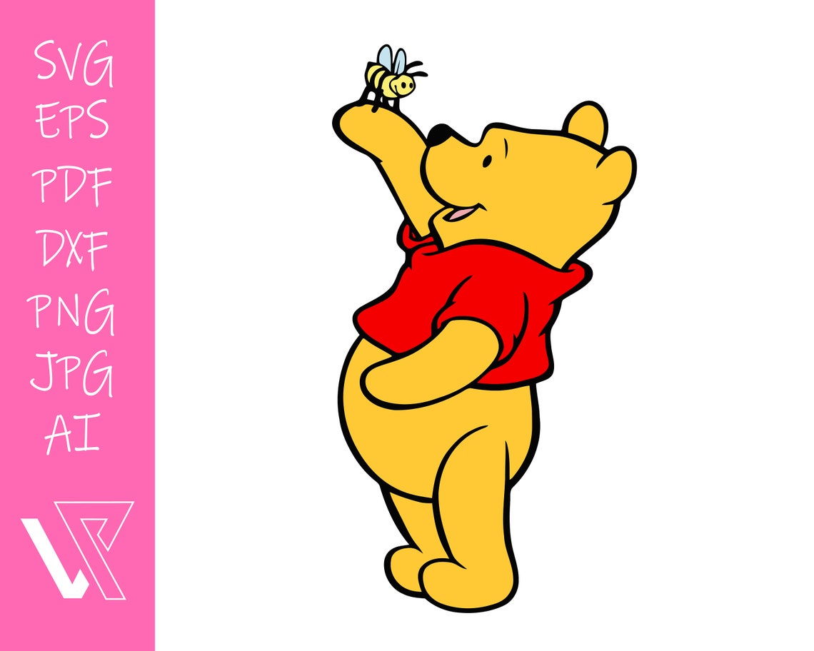 Winnie the Pooh Layered SVG Cricut Cut File Silhouette Vector - Etsy UK