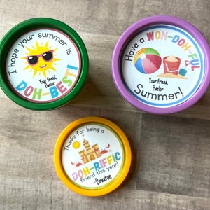 Etiqueta personalizada de plastilina para el último día de clases, etiqueta de regalo de plastilina para la clase, regalo para la clase de la escuela, etiqueta de descarga digital, fin del año escolar