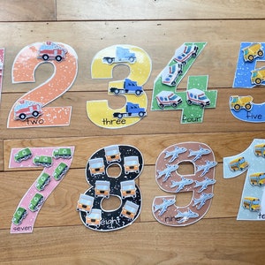 Attività con velcro numerico, parete numerica, tabella di abbinamento numeri in classe, numeri della sala giochi, stampabile didattico, tabella numerica da scaricare in digitale