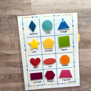 Shape Sorting Activity Printable, Matching Shapes Worksheets, Learning ...