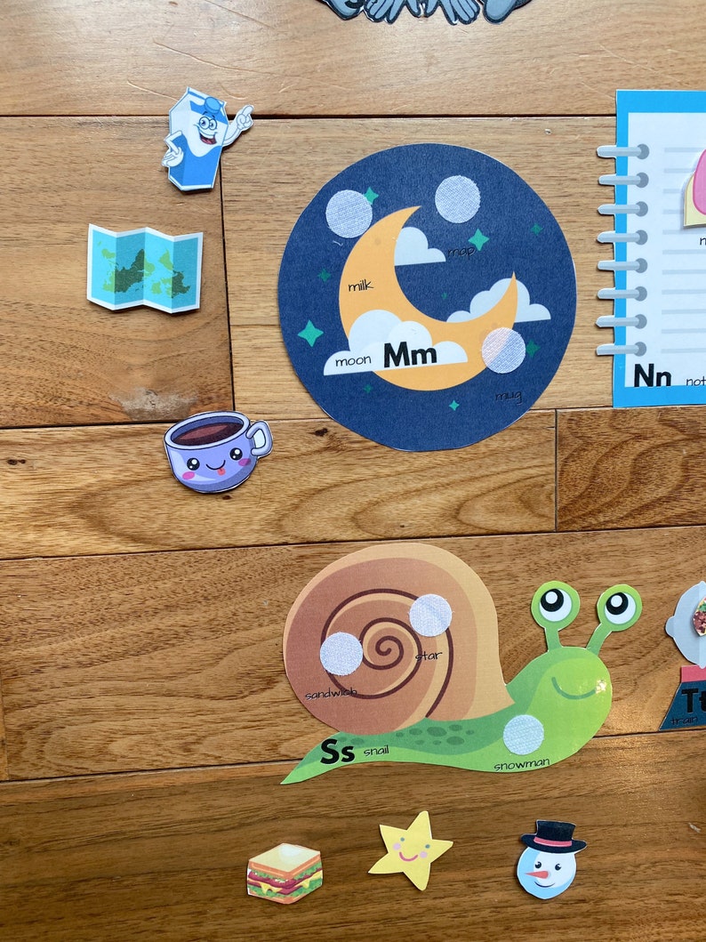 Alphabet Matching Wall Decor Playroom Letter Wall Preschool Etsy