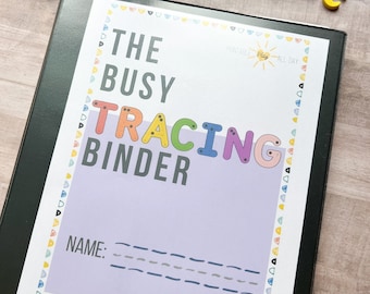 Alphabet Numbers Tracing Printable, Preschool Pre-Writing Activity, Alphabet Busy Binder, Numbers Printable, Preschool Busy Binder