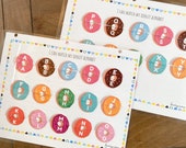 Alphabet Printable Activity, Preschool Letter Matching, Donut Theme Activity, Preschool letters, Home School Printable, Busy Binder Letters